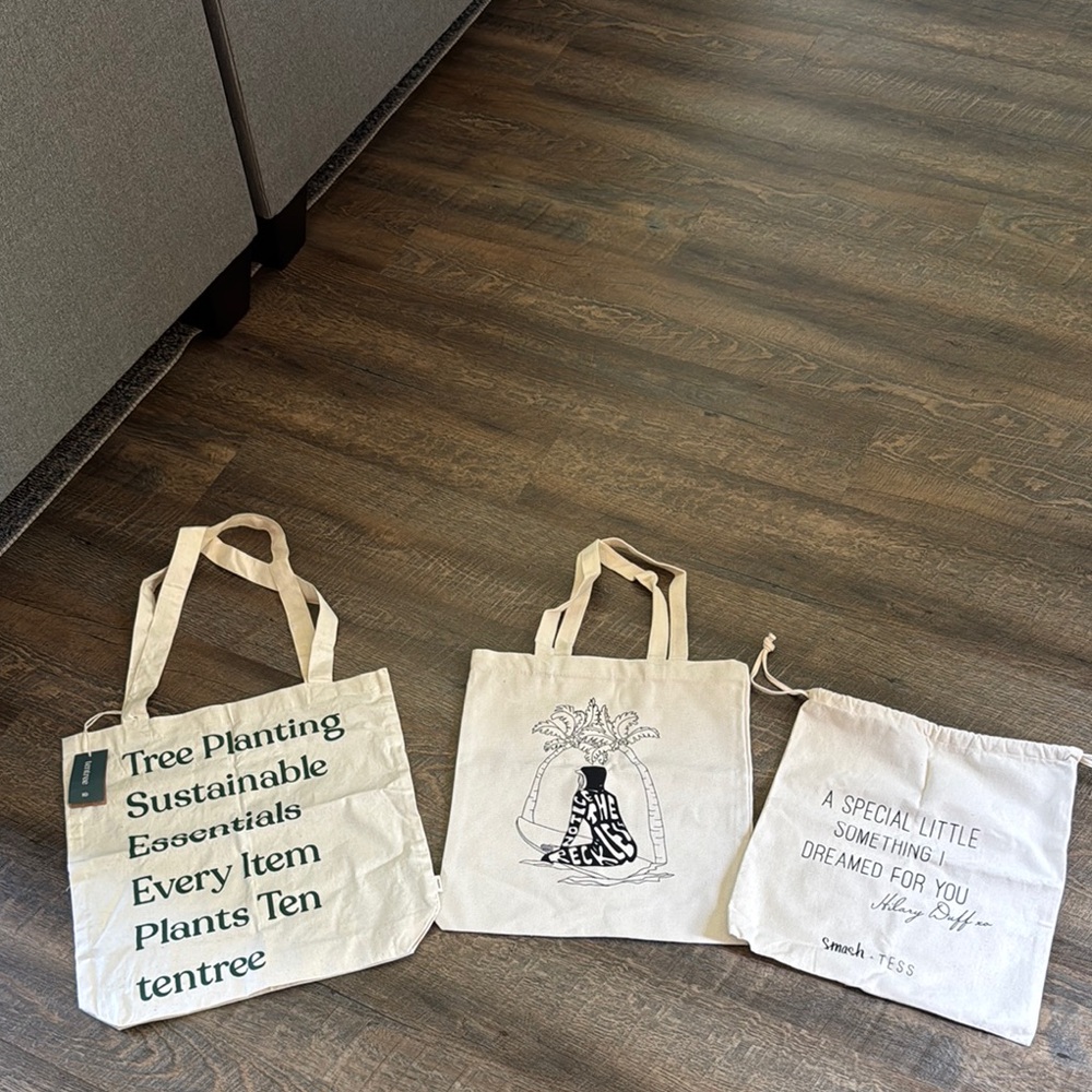 Eco-Friendly Canvas Tote Bag Set